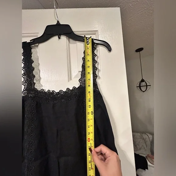 J.Crew | NWT Lace-trim shift dress in Black | Sz 12 - Picture 7 of 11